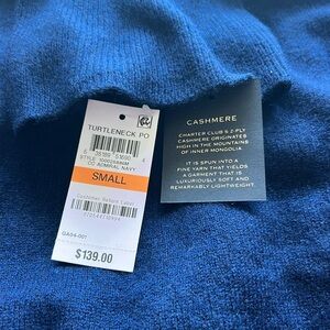 Charter club cashmere turtle neck